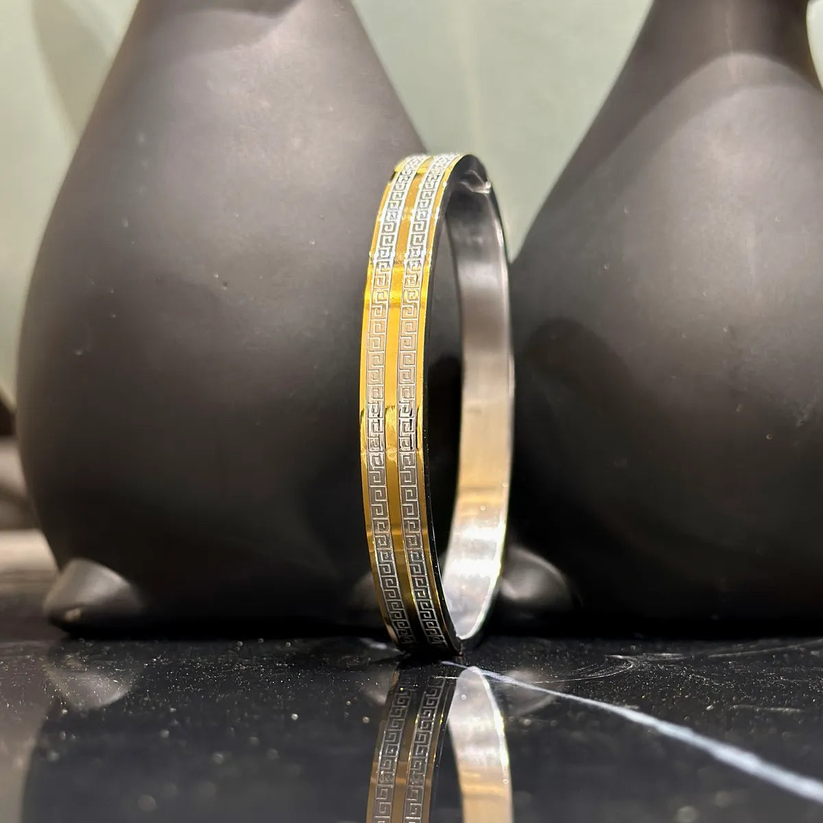 24K Gold Platted Anti Tarnish Stainless Steel Kada